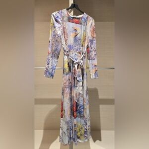 Zimmermann Midi Floral Long Sleeve Dress